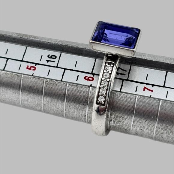 Brighton Silver Ring with Purple Gemstone - Picture 5 of 7